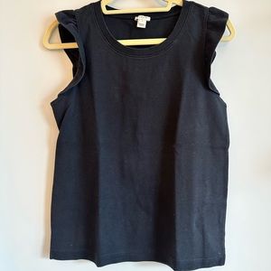 Ruffle sleeve tank